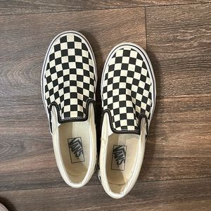 Black and white checkered vans